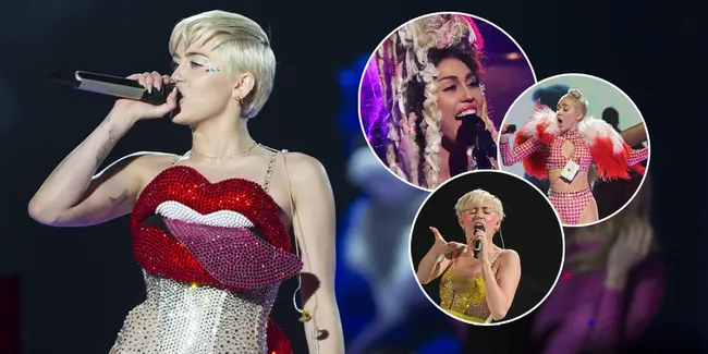 FOTO: Aneh Bin Ajaib, Kostum-Kostum Nyentrik Miley Cyrus on Stage