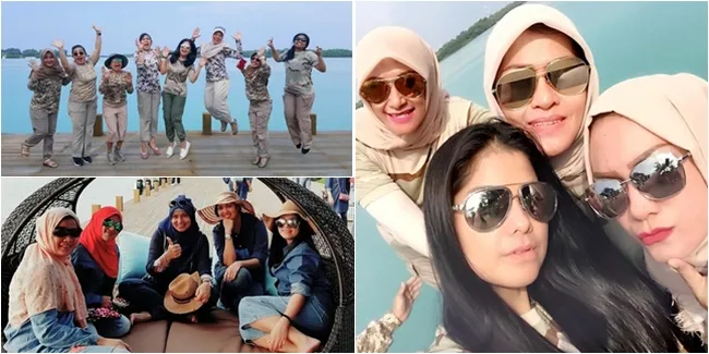FOTO: Annisa Yudhoyono Jadi Ibu Persit Hits, Liburan ke Pulau H!