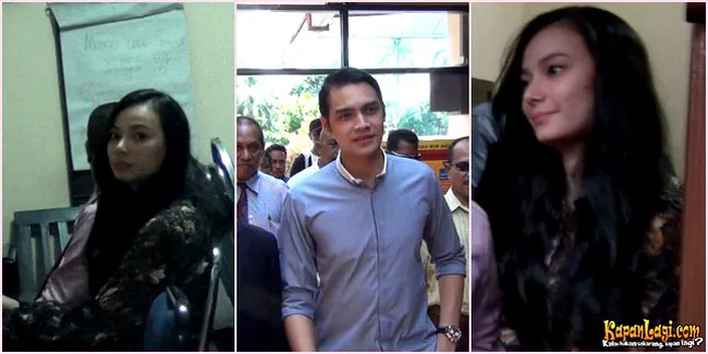 Foto Asmirandah dan Jonas Rivanno Saling Cuek di Polres Bogor