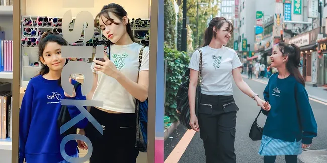 Foto Ayu Ting Ting dan Bilqis Jalan-Jalan di Seoul, Gayanya Udah Mirip Eonnie Dongsaeng