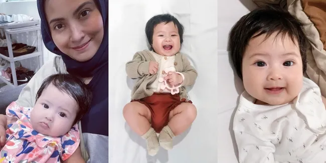 Foto Baby Athena, Cucu Pertama Elma Theana yang Cantik Bermata Bulat dan Berpipi Gembul