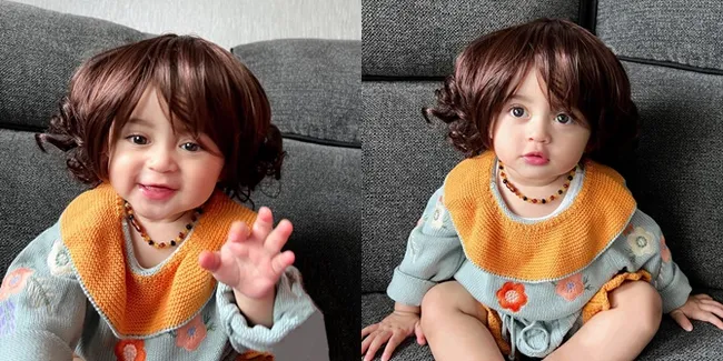 Foto Baby Guzel Putri Ali Syakieb Pakai Rambut Palsu dan Makin Mirip Boneka, Disebut Salah Satu Anak Artis Paling Cantik
