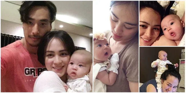 FOTO: Bahagia, Saat Ibu Muda Tiffany Orie Rawat Si Unyu Shannuel