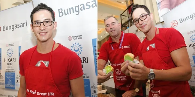 FOTO: Baper, Mike Lewis Ingat Tamara Ketika Ditantang Bikin Kue 