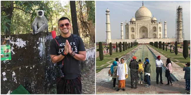 FOTO: Berada di India, Ini Dia Tempat Yang Dikunjungi Anjasmara