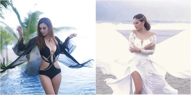 FOTO: Berbikini - Dress Putih, Marissa Nasution Cantik & Hot!
