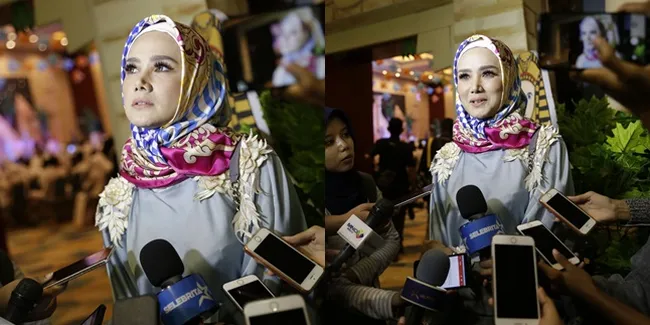 FOTO: Berhijab, Mulan Jameela Tak Tutup Kemungkinan Kenakan Cadar