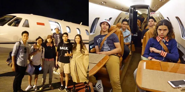 FOTO: Berkelas, Maia Estianty Mudik ke Surabaya Naik Jet Pribadi