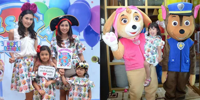 FOTO: Bertema Paw Patrol, Meriahnya Pesta Ultah Anak Nisya Ahmad