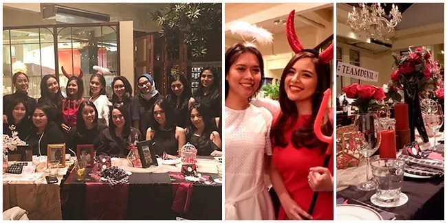 FOTO Bridal Shower Tasya Kamila, Didandani Ala Devil Oleh Sahabat
