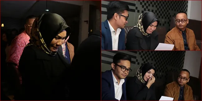 FOTO: Buat Pernyataan Ceraikan Aldi Taher, Tangis Georgia Pecah