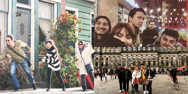 FOTO Bukti Kedekatan Rina Nose & Josscy Saat Liburan ke Amsterdam