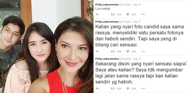 FOTO: Bukti Prilly Tak Pacaran Dengan Rassya, Sampai Marah-Marah