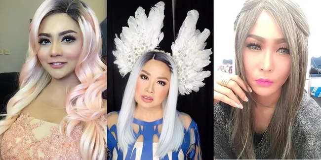 FOTO: Cantik! Begini Penampilan Para Seleb Dengan Wig Warna-Warni