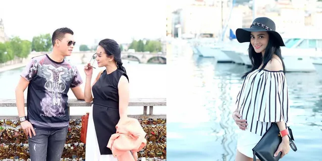 FOTO: Cantik Berbadan Dua, Ririn Ekawati Nikmati Indahnya Prancis