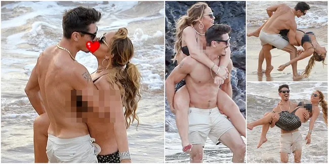 FOTO: Cium Bibir-Gendong, Mariah Carey Mesra Dengan Pacar Baru