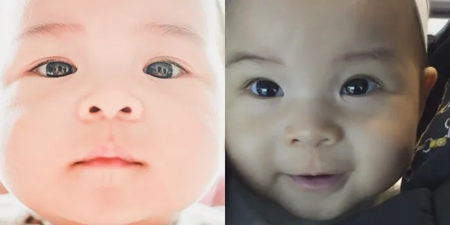 Foto Close Up Baby Nastusha, Gemesin Bikin Harimu Cerah 