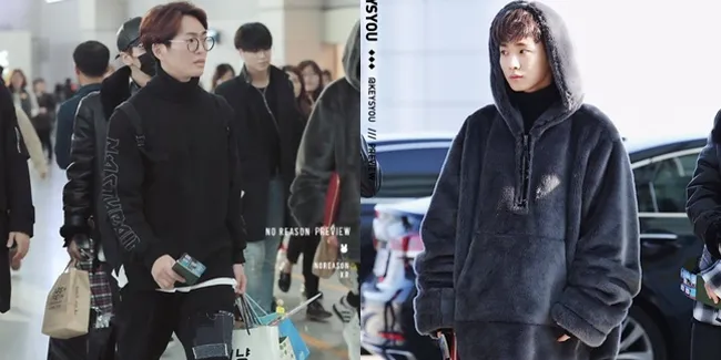 FOTO: Cool & Cute, Fashion SHINee Serba Hitam Menuju Indonesia