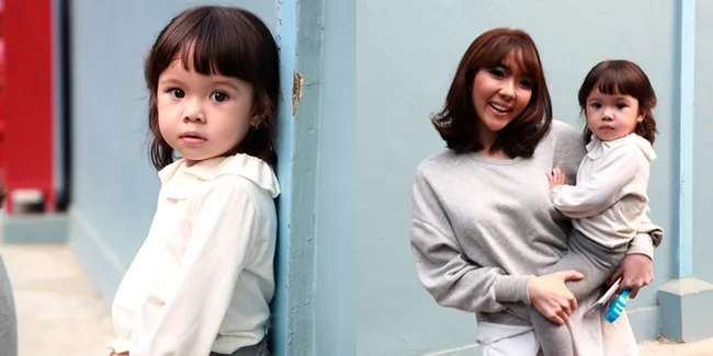 FOTO: Cute! Protes, Ini Kata-Kata Gempi Ketika Gisel Sibuk Kerja