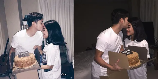 FOTO: Dapat Kejutan Ultah, Tarra Budiman Cium Mesra Pacarnya