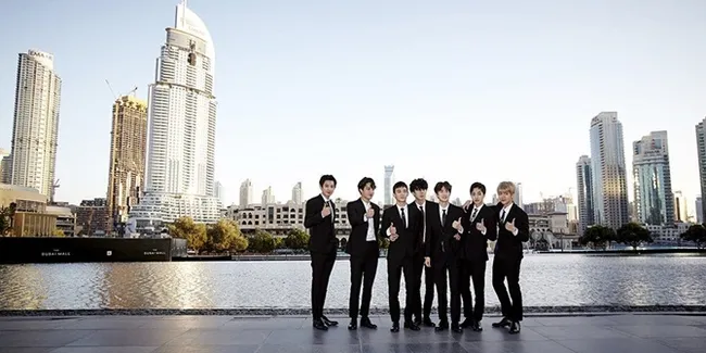 FOTO: Dapat Prestasi Spesial di Dubai, EXO Disambut Bagai Raja 