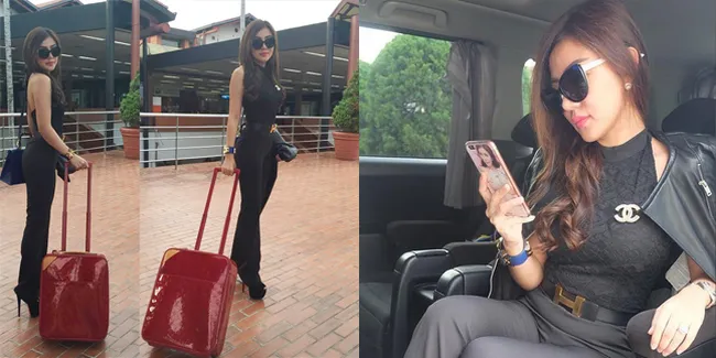 FOTO: Dari Glamor - Casual, Intip Fashion Airport Bella Shofie 