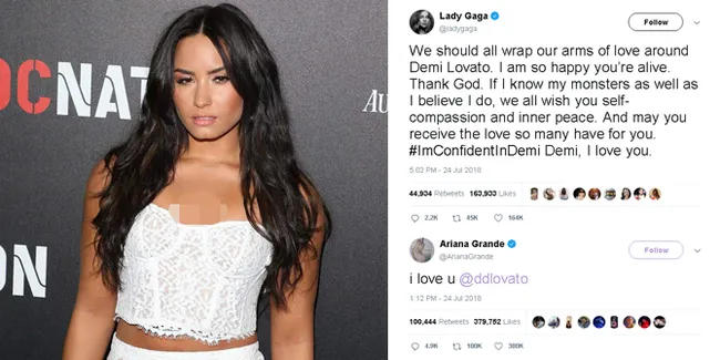 FOTO: Demi Lovato Overdosis, Artis-Artis Ini Kirim Support & Doa