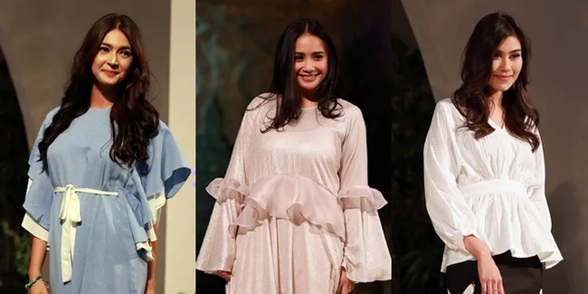 FOTO: Deretan Selebriti Pakai Busana Karya Luna Maya dan Ayu Dewi