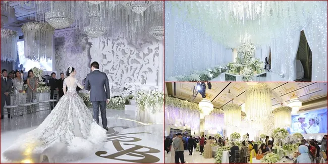 FOTO: Detail Dekorasi Mewah di Gala Dinner Syahrini dan Reino