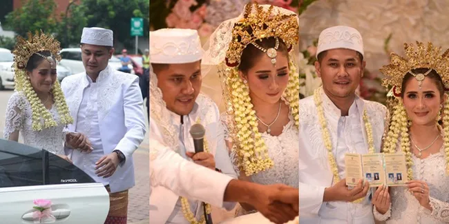 FOTO Detik-Detik Ijab Kabul Ryana Dea-Puadin Redi, Resmi Menikah!