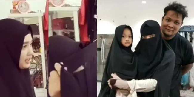 FOTO Detik-Detik Inara Istri Virgoun Memakai Cadar, Penuh Senyum