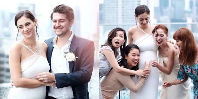 FOTO Dihadiri Sahabat, Ini Keseruan Baby Shower Marissa Nasution!