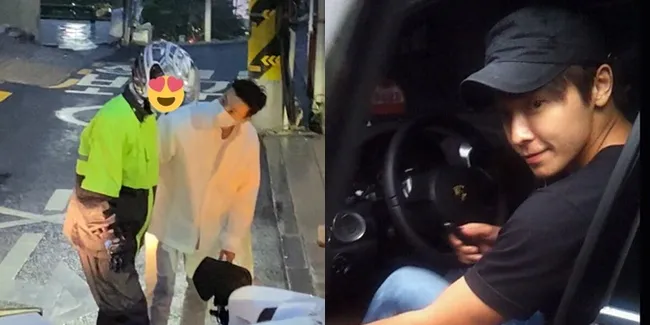 Foto Donghae Suju Menolong Pengendara Motor Jatuh, Deretan Kebaikan Hatinya di Masa Lalu Kembali Dibicarakan