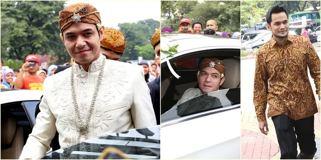 Foto Dude Harlino Datang ke Lokasi Akad Nikah - Ditemani Seleb