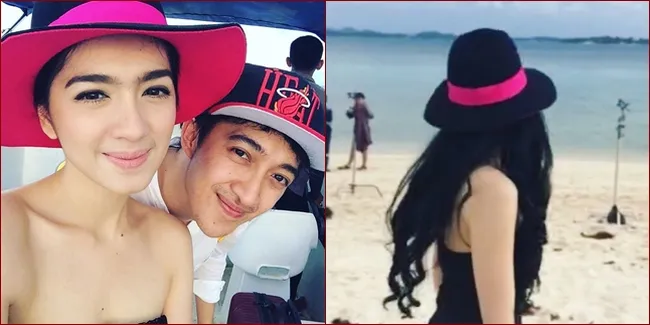 FOTO: Eksotis! Angel Karamoy Pamer Kulit Mulus di Pulau Lengkuas