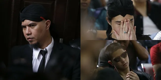 FOTO Ekspresi Al dan Dul Saat Ahmad Dhani Dinyatakan Bersalah
