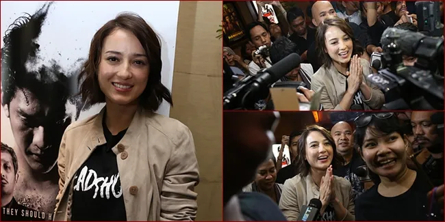 FOTO: Ekspresi Bahagia Julia Estelle Atas Kesuksesan 'HEADSHOT'