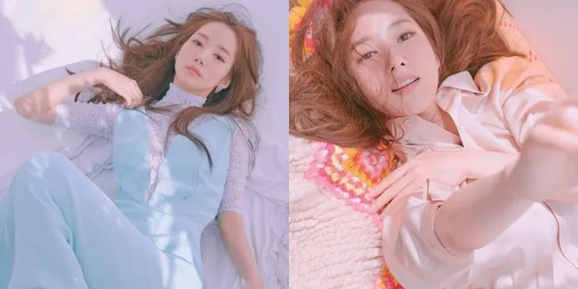 FOTO: Fashion Musim Semi Park Min Young Dengan Peach Makeup