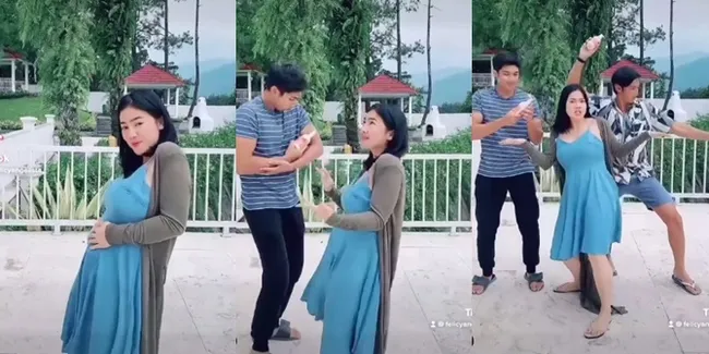 Foto Felicya Angelista Goyang Heboh Bareng Suami dan Adik Ipar, Bumil Kocak Banget