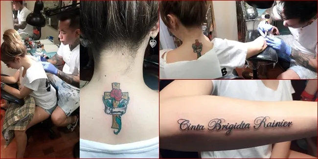FOTO: Femmy Permatasari Pamer Tato Baru, Ada Nama Buah Hati