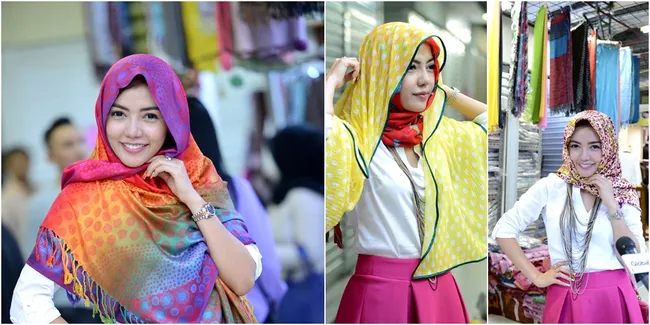 Foto-Foto Cantiknya Bella Shofie Saat Mencoba Berbagai Kerudung
