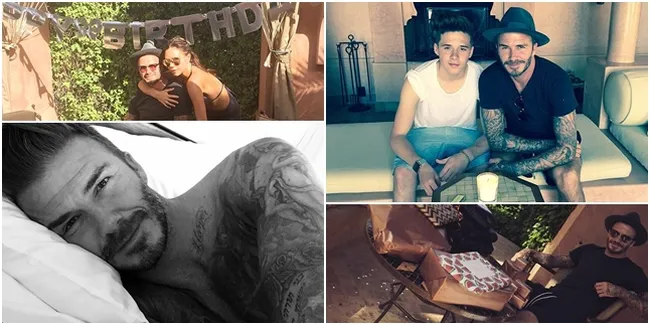 Foto-Foto Perdana David Beckham di Instagram, Super Ganteng!