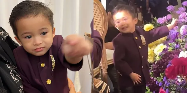 Foto Ganteng Baby Adzam di Akad Nikah Rizky Febian dan Mahalini, Diasuh Kakak-Kakak Karena Nathalie Holscher Datang Telat