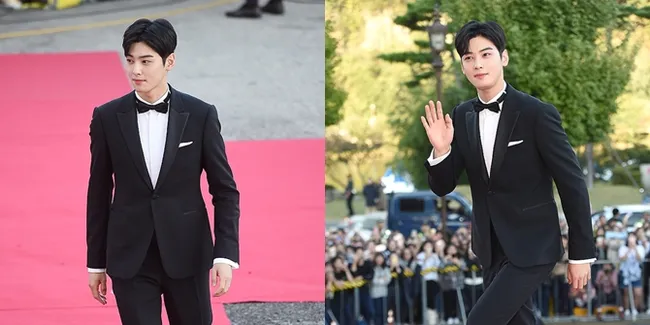 FOTO: Gantengnya Cha Eunwoo di Red Carpet 'Korea Drama Awards'