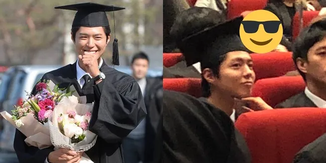 FOTO: Gantengnya Park Bo Gum Saat Hadiri Upacara Wisuda Kelulusan