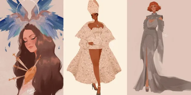 FOTO: Gaun MET Gala Versi Kartun Ini Gak Kalah Keren!