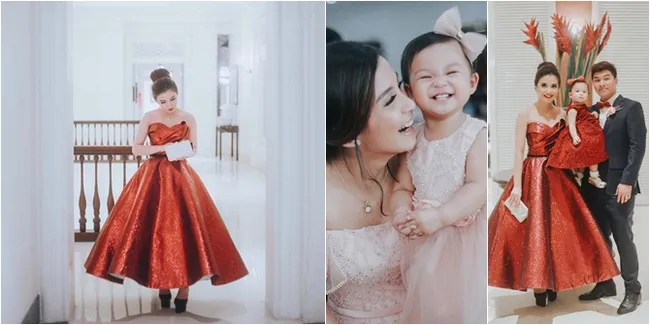 FOTO Gaya Cantik Chelsea Olivia & Nastusha di Nikahan Kakak Glenn