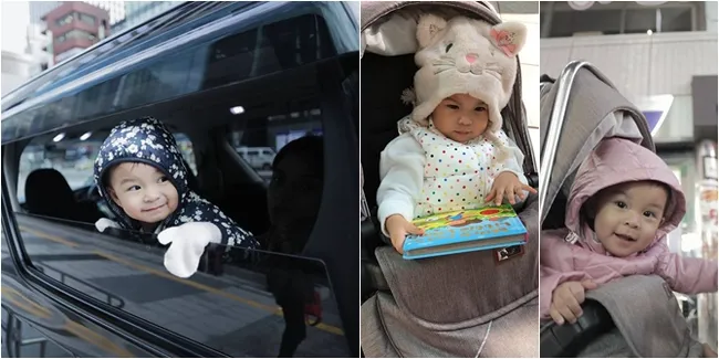 FOTO: Gaya Lucu Nastusha Liburan di Jepang, Imut Menggemaskan!