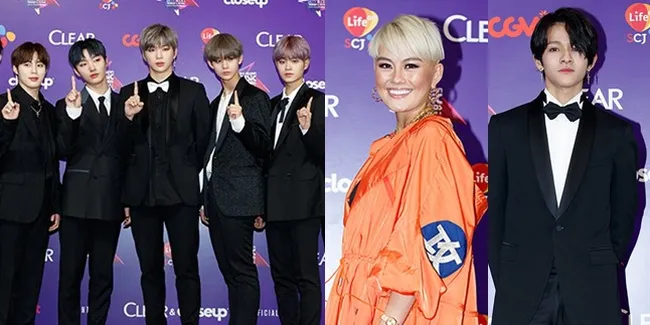 FOTO: Gaya Red Carpet Agnez Mo - Wanna One di MAMA 2017 Vietnam!