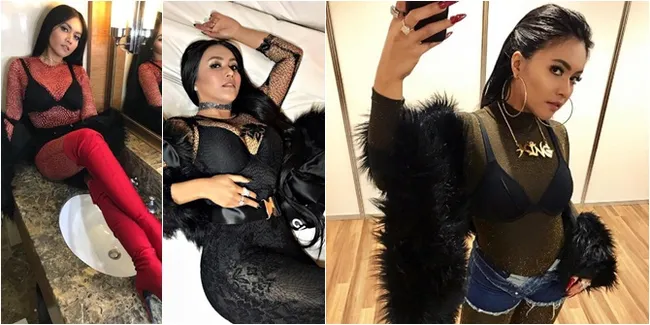 FOTO: Gaya Terbaru Denada, Baju Ketat - Hobi Pakai Bra di Luar